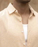 Beige Lightweight Structured Shirt - Image 5