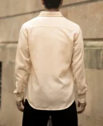Beige Lightweight Structured Shirt - Image 7