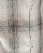 Beige Structured Checked Shirt - Image 2