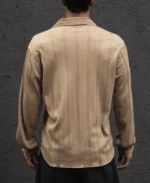 Beige Structured Regular Fit Shirt - Image 5