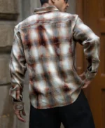 Beige Washed Checks Shirt - Image 8