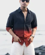 Black And Brown Ombre Shirt - Image 2