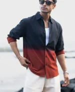 Black And Brown Ombre Shirt