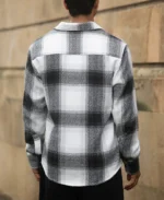 Black And White Checks Overshirt - Image 6