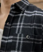 Black Brushed Checkrd Shirt - Image 5