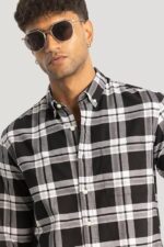 Black Checkered Shirts - Image 4