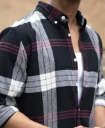 Black Checks Button Down Shirt - Image 3