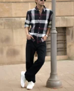 Black Checks Button Down Shirt - Image 9