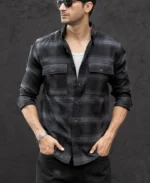 Black Checks Shirt - Image 5