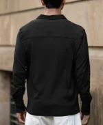 Black Double Pocket Knit Shirt - Image 7