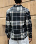Black Macro Checks Button Down Shirt - Image 4