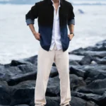 Black Ombre Denim Shirt