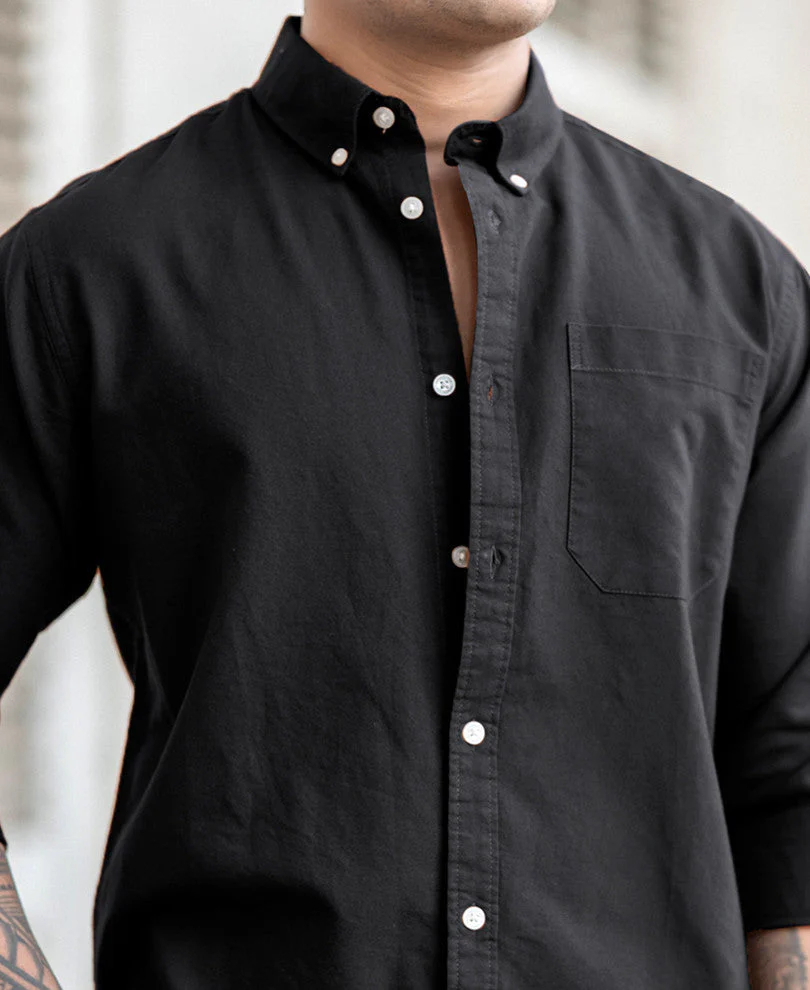 Black Oxford Shirt Black Oxford Shirt - Image 1