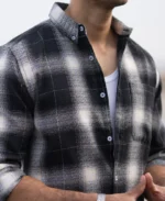 Black Structured Button Down Shirt - Image 5