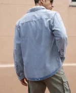 Blue Denim Regular Fit Full Sleeves Shirt - Image 3