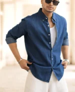 Blue Denim Shirt - Image 6