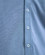 Blue Knitted Button Down Shirt - Image 5