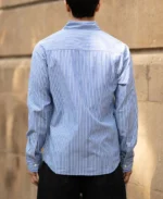 Blue Lightweight Striped Shirt - Image 3