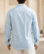 Blue Micro Checked Shirt