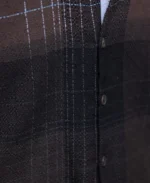 Brown Ombre Checks Shirt - Image 4