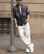 Brown Ombre Checks Shirt - Image 2