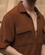 Brown Shirt With Pockets - Image 4