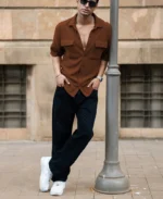 Brown Shirt With Pockets - Image 2