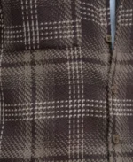 Brown Structured Checks Shirt - Image 4