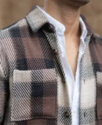 Brown Twill Check Shirt - Image 5