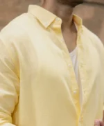 Butter Yellow Linen Blend Shirt - Image 5