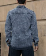 Carbon Black Regular Fit Full Sleeves Shirt - Image 4