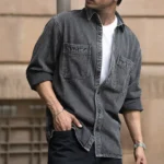 Charcoal Washed Denim Overshirt