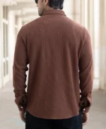 Cocoa Brown Regular Fit Full Sleeve Shirt - Image 4