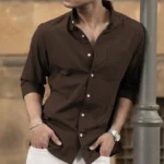 Coffee Brown Oxford Shirt