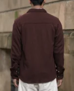 Coffee Structured Knit Shirt - Image 6