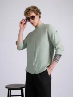 Collar Plain Shirt - Pista