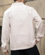 Cream Linen Double Pocket Shirt - Image 7