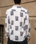 Cream Printed Shirt - Image 5