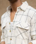 Cream Structured Cotton Kurta Shirt - Image 5