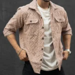 Dark Beige Structured Regular Fit Shirt