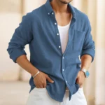 Dark Sky Knitted Cord Shirt