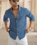 Dark Sky Knitted Cord Shirt - Image 2