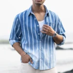 Denim Stripe Ombre Shirt