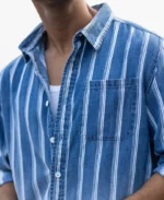Denim Stripe Ombre Shirt - Image 4