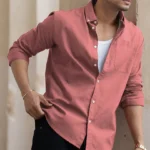 Dusty Rose Lightweight Cotton Shirt