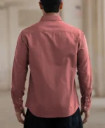 Dusty Rose Lightweight Cotton Shirt - Image 3