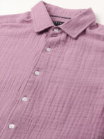 Elegant Lilac Double Cloth Shirt - Image 4