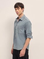 Men Corduroy Relaxed Fit Casual Shirt - Image 4