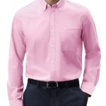 Mens Oxford Shirts Long Sleeve Button Down Shirt Regular Fit Business Casual Dress Shirts