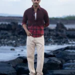 Wine Ombre Checks Shirt